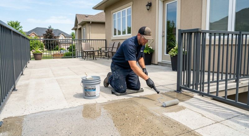 Porch Concrete Sealing in Alpharetta, GA